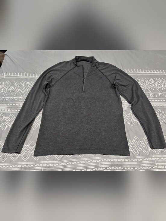 lululemon athletica Other - Lululemon Mens Metal Vent Tech 1/2 Zip In Grey Size Medium